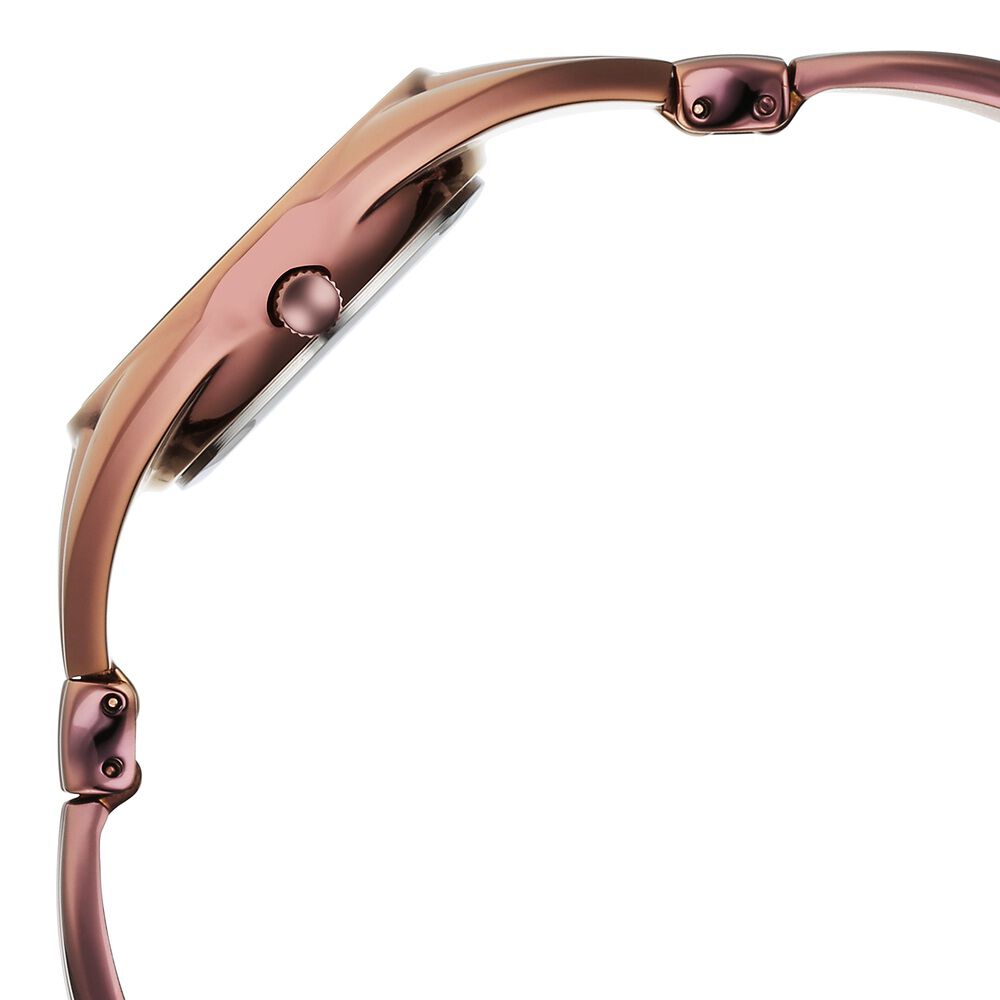 Titan Raga Memoirs Quartz Analog Mother Of Pearl Dial With Brown Metal Strap Watch For Women 95254QM01F