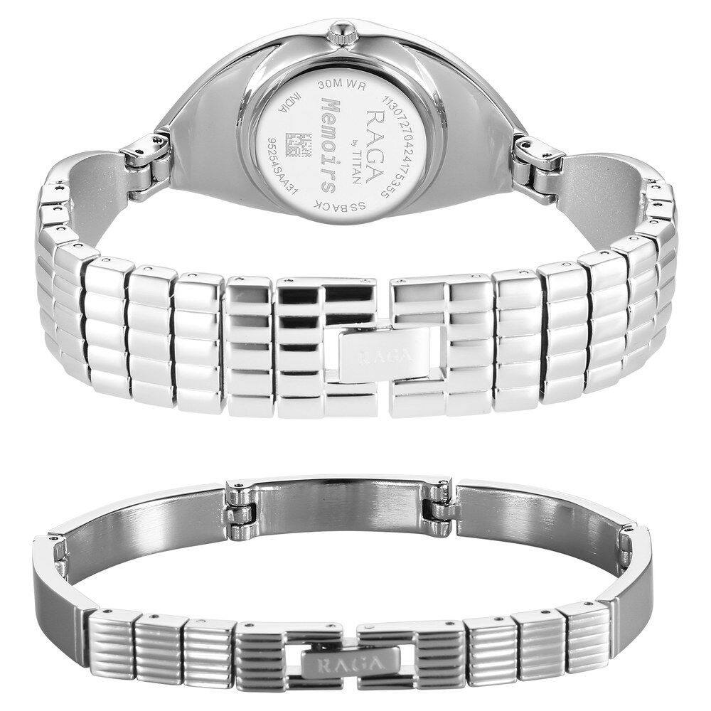 Titan Raga Memoirs Quartz Analog Silver Dial With Silver Metal Strap Watch For Women - The Watch Factory ®