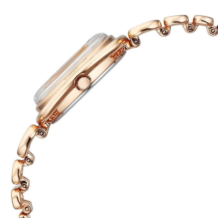 Titan Raga Memoirs Pinwheel Quartz Analog Mother of Pearl Dial With Rose Gold Color Metal Strap Watch For Women 95256WM01