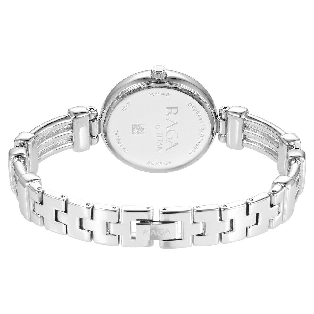 Titan Raga Showstopper Quartz Analog Silver Dial Metal Strap Watch for Women - The Watch Factory ®
