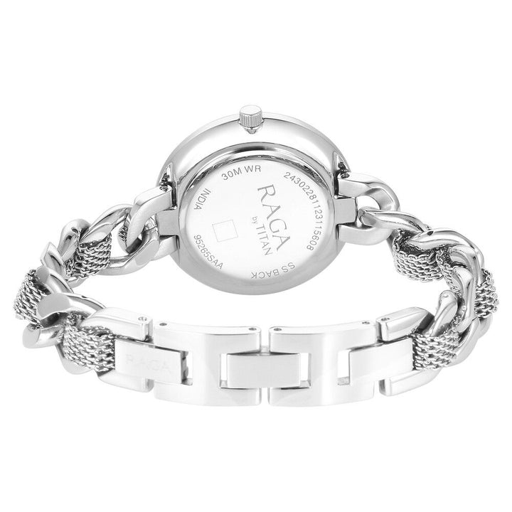 Titan Raga Showstopper Quartz Analog Silver Dial Metal Strap Watch for Women - The Watch Factory ®
