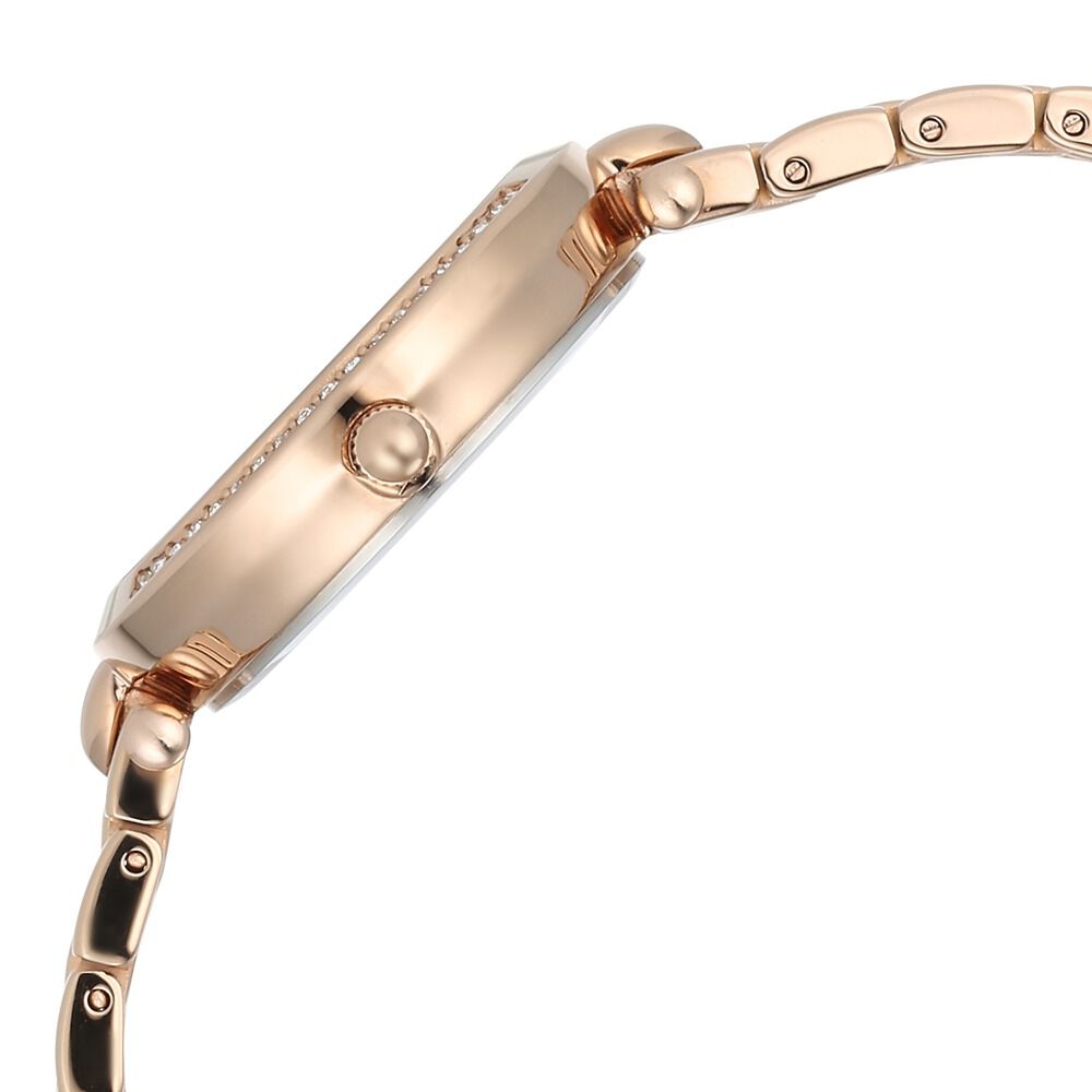 Titan Raga Showstopper Quartz Analog Blue Dial Rose Gold Metal Strap Watch For Women - The Watch Factory ®