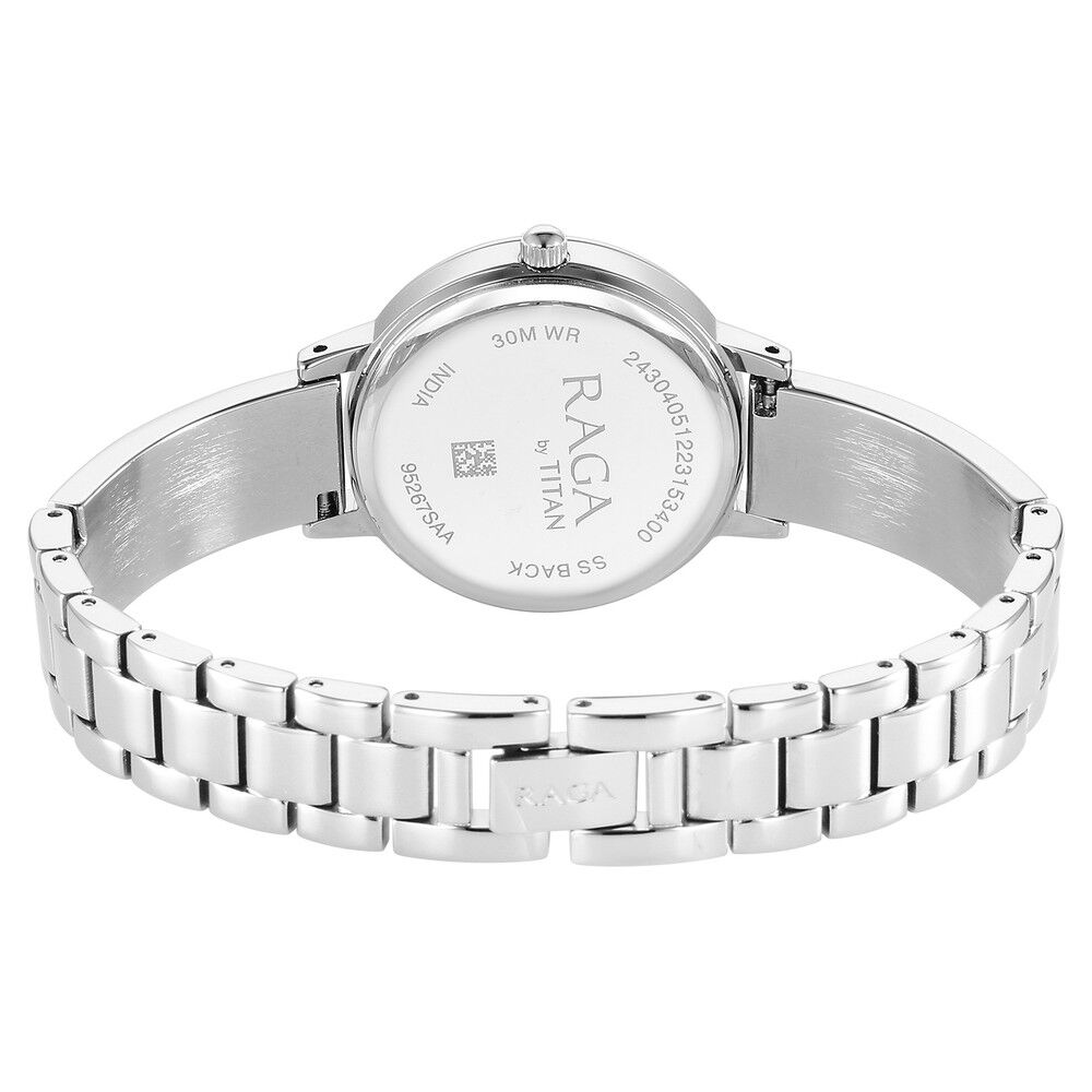 Titan Raga Showstopper Quartz Analog Blue Dial Silver Metal Strap Watch For Women - The Watch Factory ®