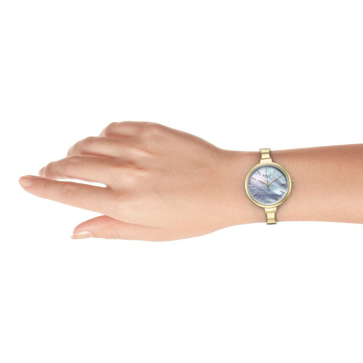 Titan Raga Showstopper Quartz Analog Mother Of Pearl Dial Metal Strap Watch for Women 95273YM01