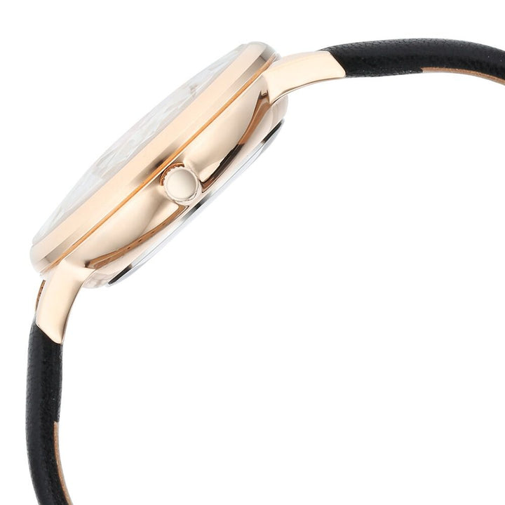 Titan Raga Showstopper Quartz Analog Mother Of Pearl Dial Leather Strap Watch for Women 95274WL01