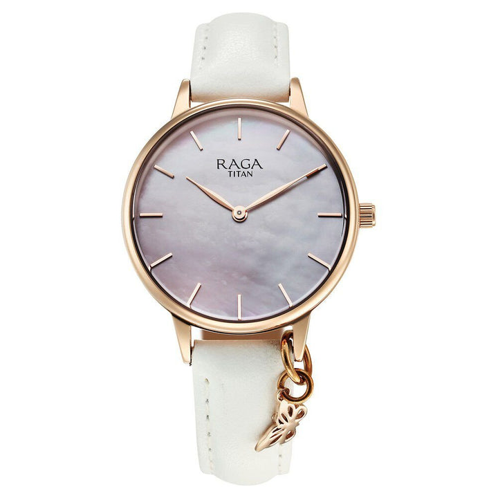 Titan Raga Showstopper Quartz Analog Mother Of Pearl Dial Metal Strap Watch For Women - The Watch Factory ®