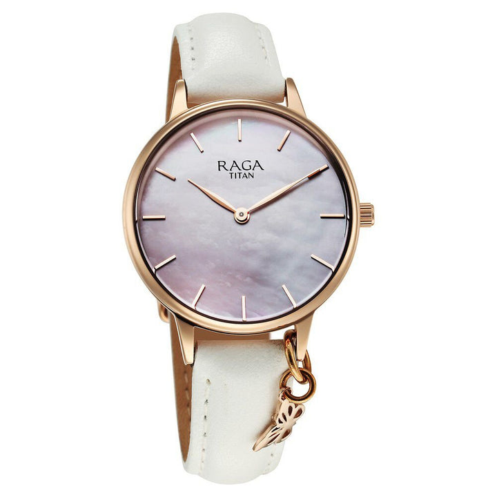 Titan Raga Showstopper Quartz Analog Mother Of Pearl Dial Metal Strap Watch For Women - The Watch Factory ®