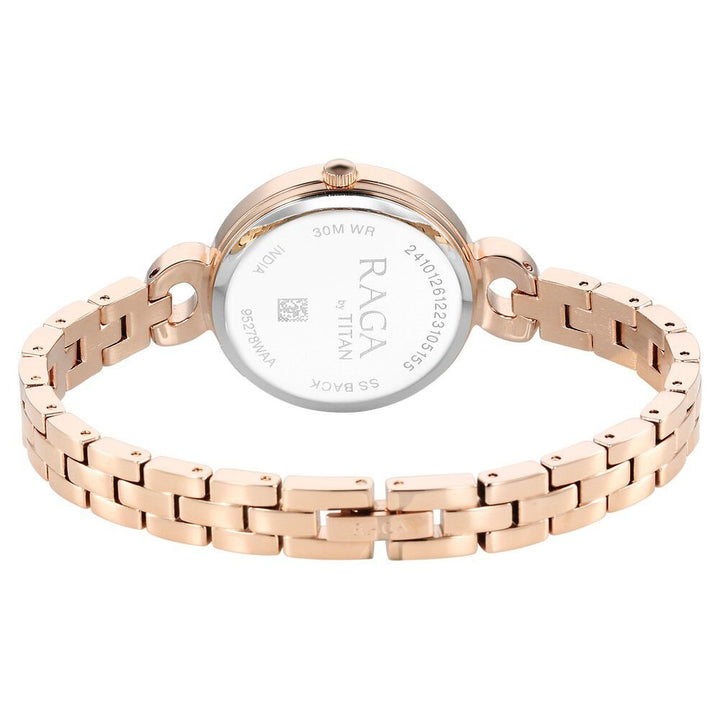 Titan Raga Showstopper Quartz Analog White Dial Metal Strap Watch for Women - The Watch Factory ®