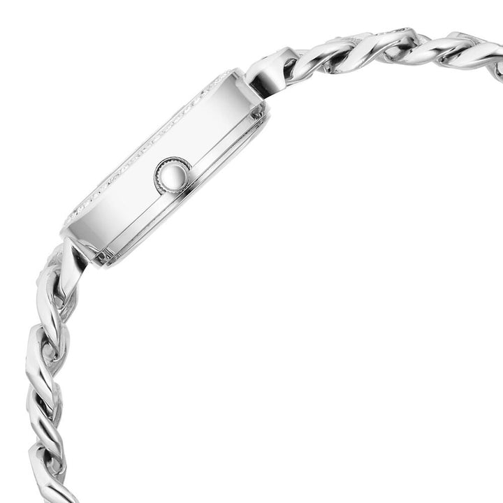 Titan Raga Showstopper Quartz Analog Silver Dial Metal Strap Watch for Women 95288SM01W