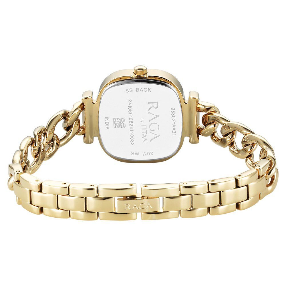 Titan Raga Showstopper Quartz Analog Maroon Dial Metal Strap Watch For Women - The Watch Factory ®