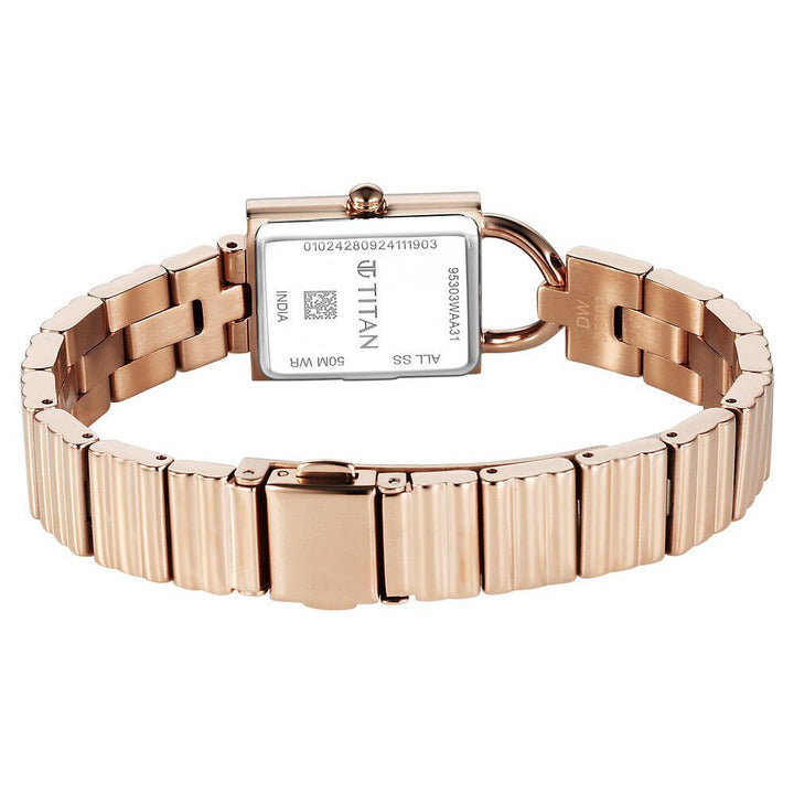 Titan Metro Quartz Analog Green Dial Stainless Steel Strap Watch For Women - The Watch Factory ®