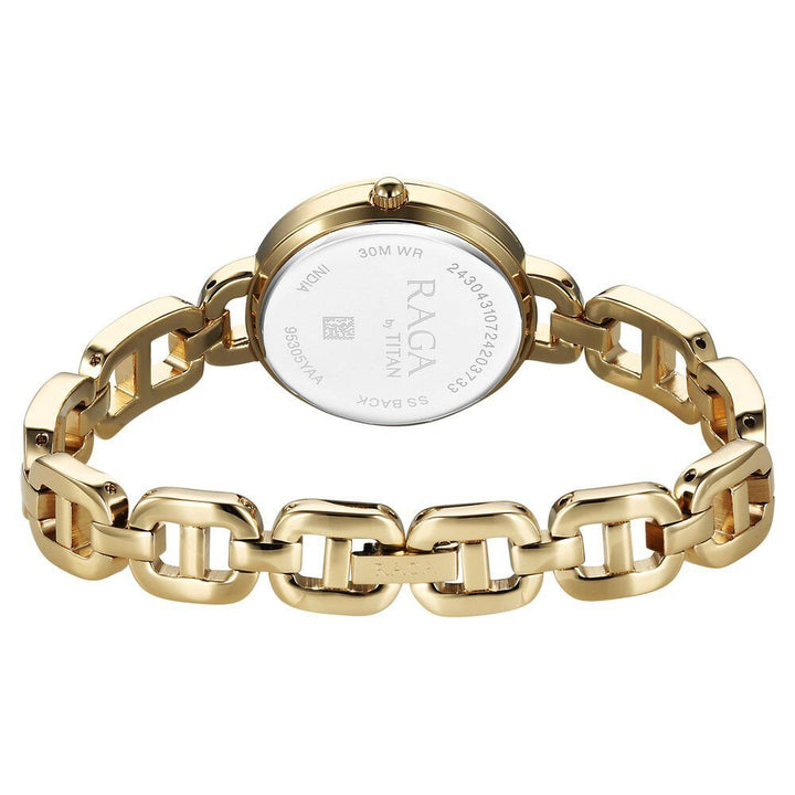 Titan Raga Showstopper Quartz Analog Golden Dial Metal Strap Watch For Women - The Watch Factory ®