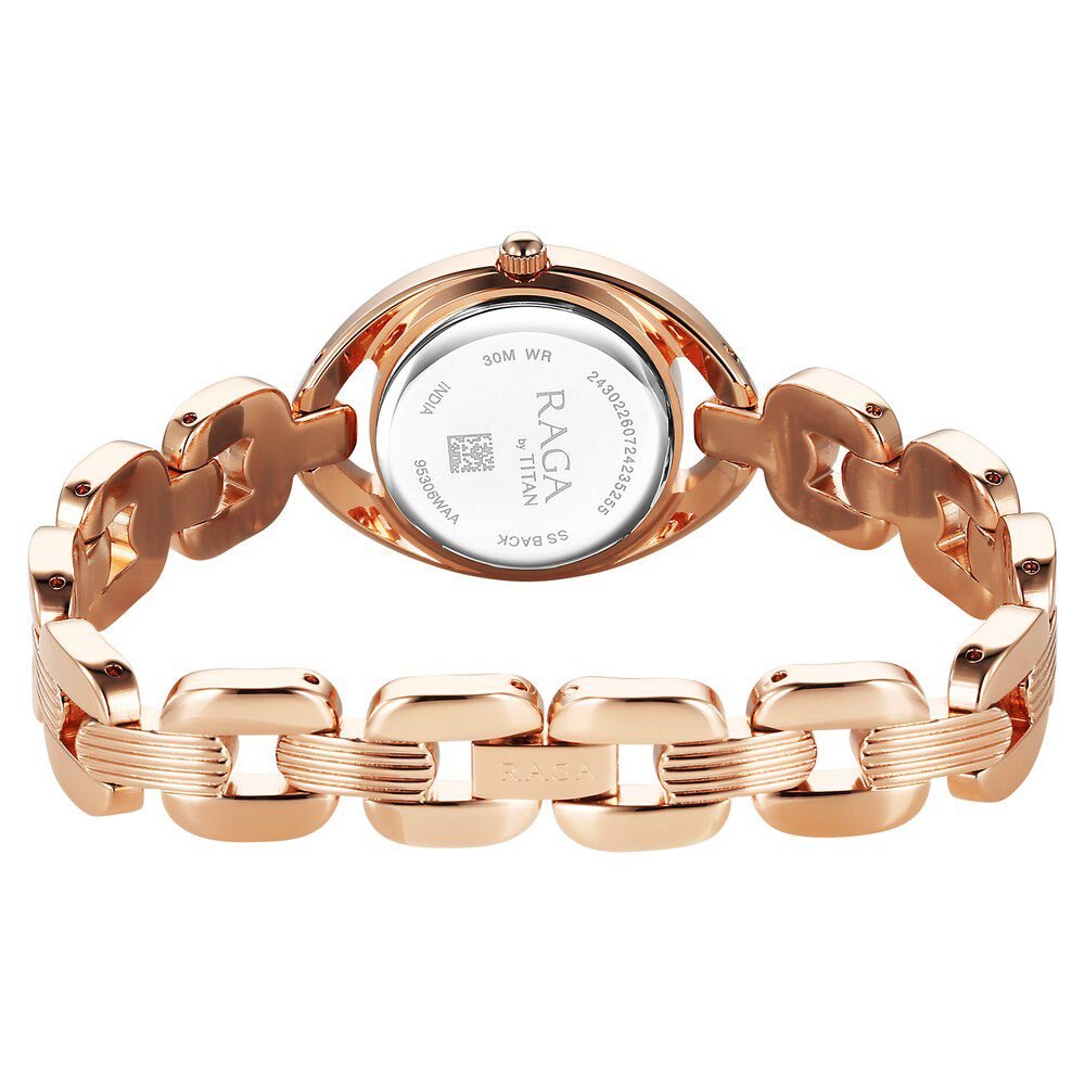 Titan Raga Showstopper Quartz Analog Pink Dial Metal Strap Watch For Women - The Watch Factory ®