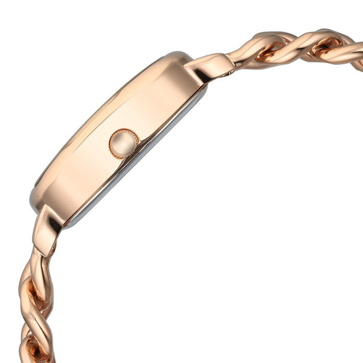 Titan Raga Showstopper Quartz Analog Rose Gold Dial Metal Strap Watch For Women 95309WM01