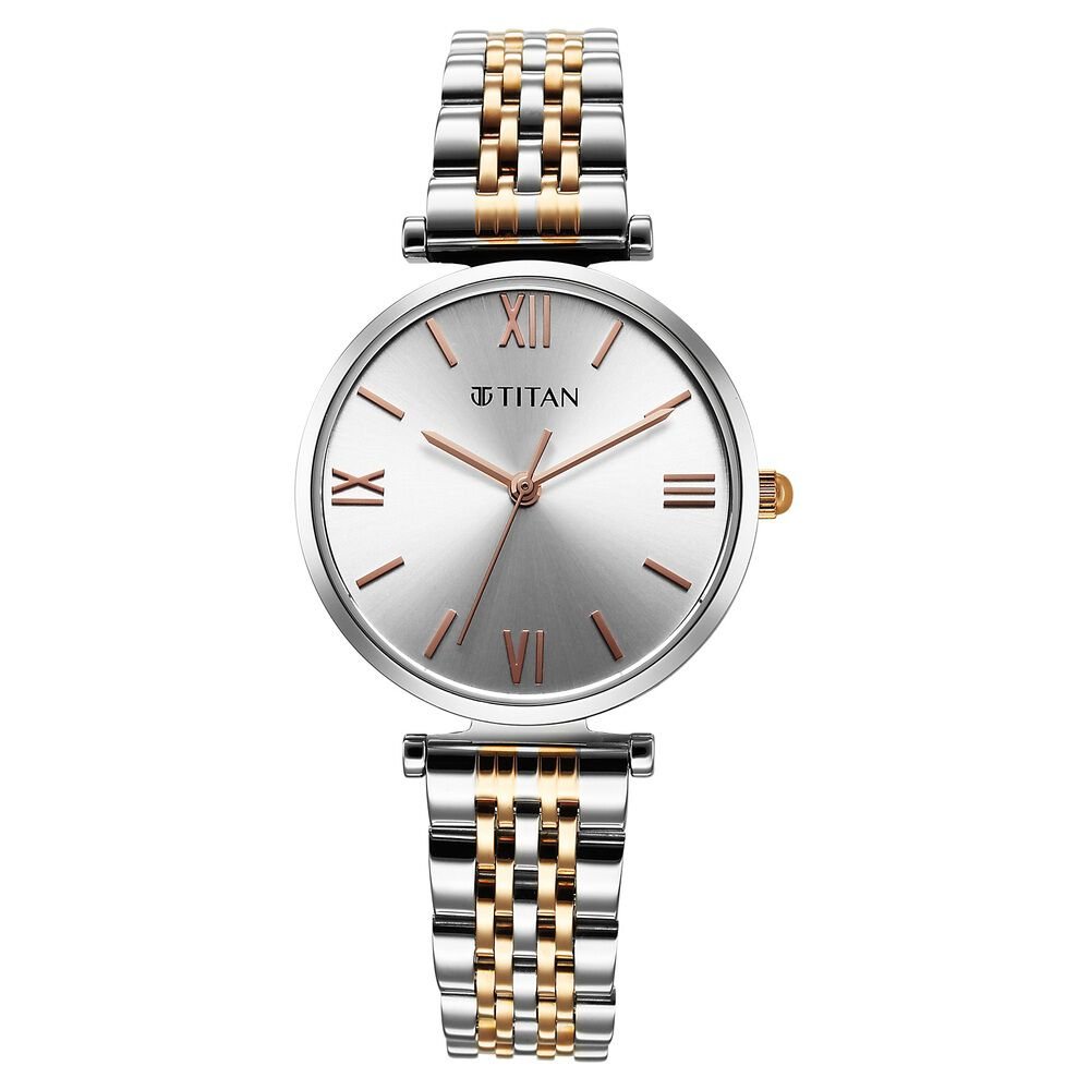 Titan Workmode Quartz Analog Silver Dial Metal Strap watch For Women - The Watch Factory ®