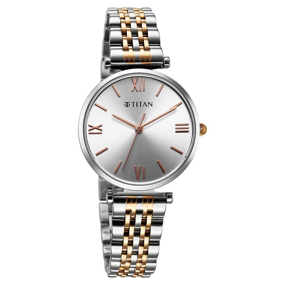 Titan Workmode Quartz Analog Silver Dial Metal Strap watch For Women - The Watch Factory ®