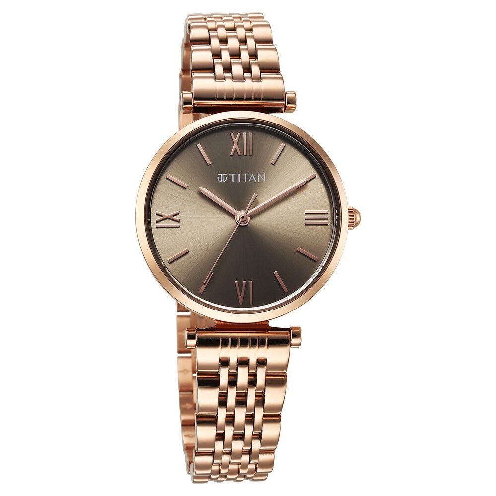 Titan Workmode Quartz Analog Grey Dial Metal Strap watch For Women - The Watch Factory ®