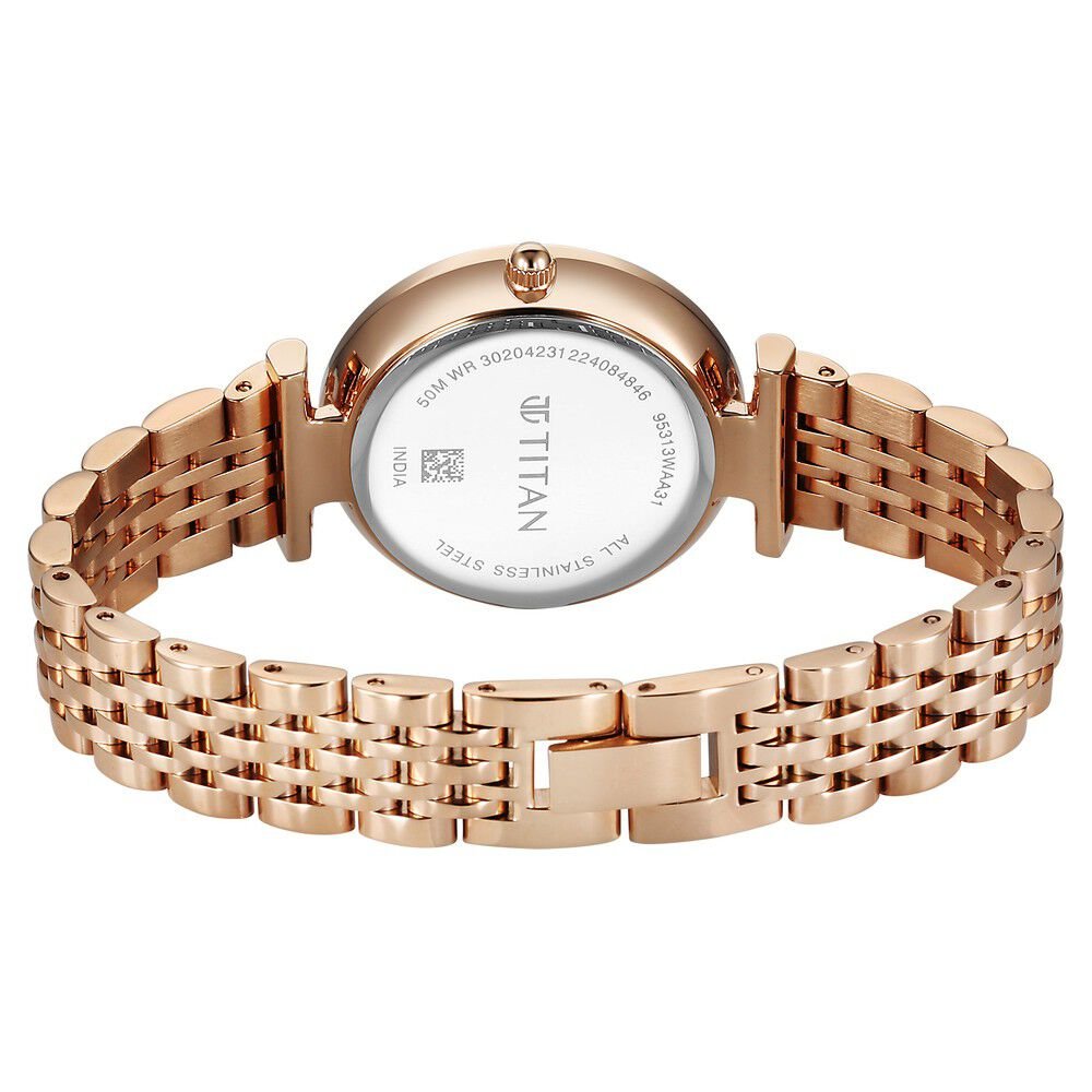 Titan Workmode Quartz Analog Grey Dial Metal Strap watch For Women - The Watch Factory ®