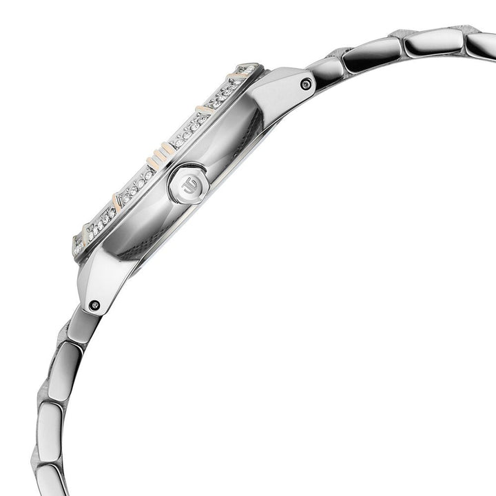 Titan Glamour Quartz Analog Mother Of Pearl Dial Two Toned Stainless Steel Strap Watch For Women - The Watch Factory ®