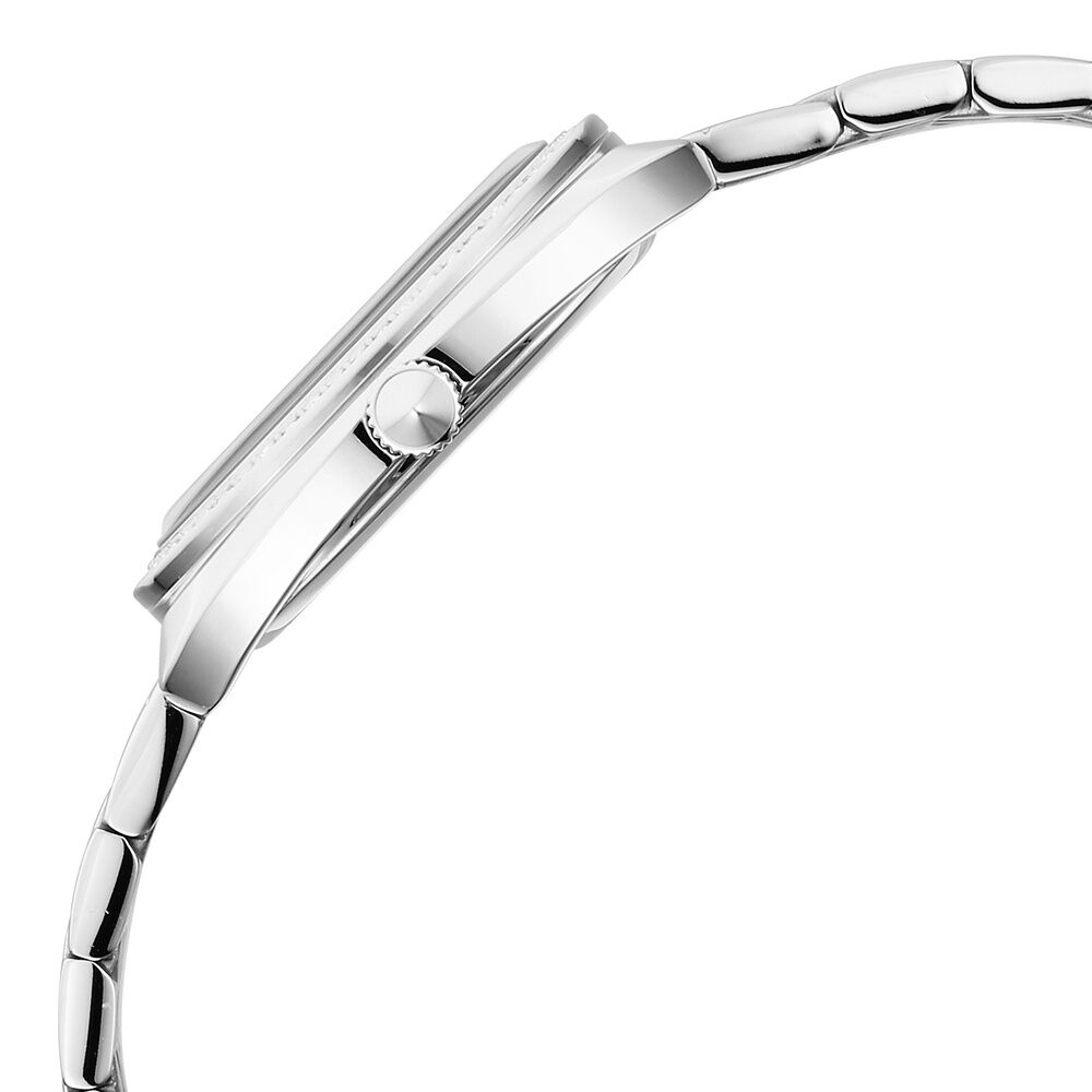 Titan Glamour Quartz Analog Blue Dial Silver Stainless Steel Strap Watch For Women - The Watch Factory ®