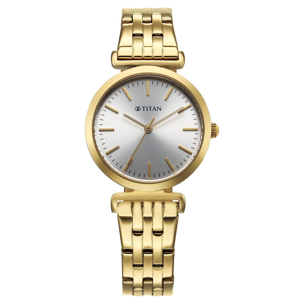 Titan Workmode Quartz Analog Silver Dial Stainless Steel Strap Watch For Women - The Watch Factory ®