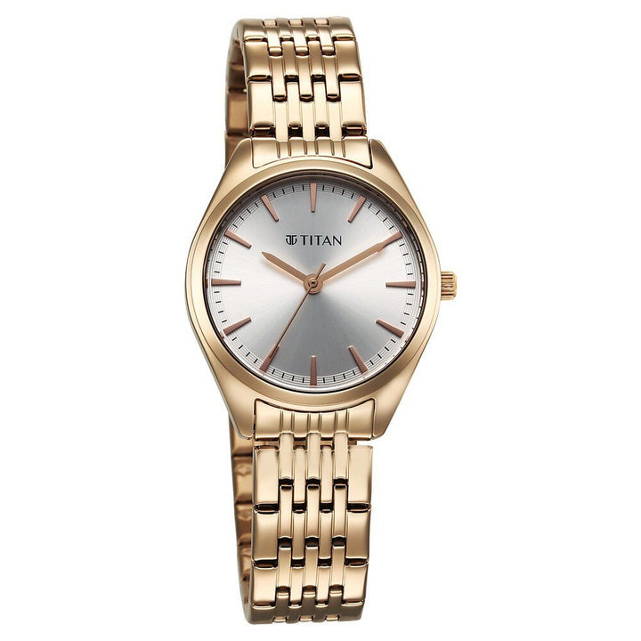 Titan Workmode Quartz Analog Silver Dial Stainless Steel Strap Watch For Women - The Watch Factory ®