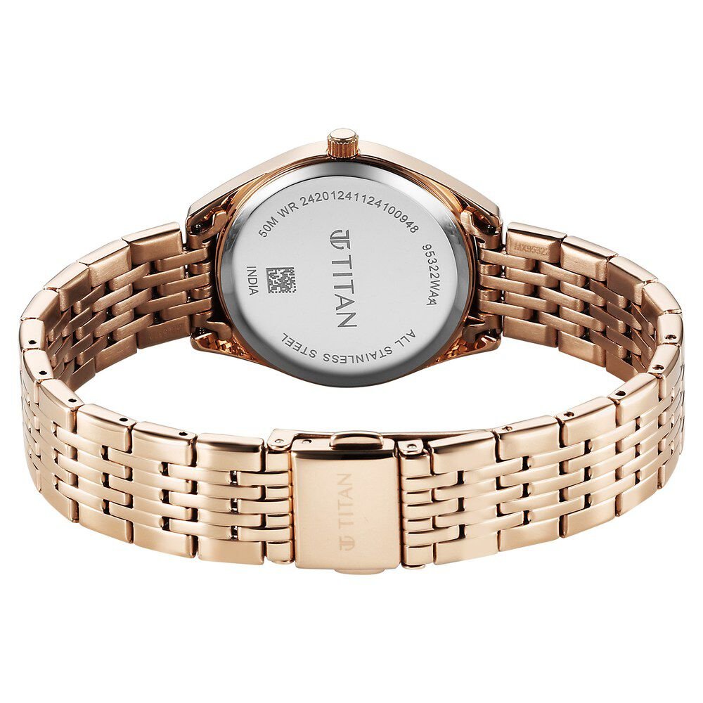 Titan Workmode Quartz Analog Silver Dial Stainless Steel Strap Watch For Women - The Watch Factory ®