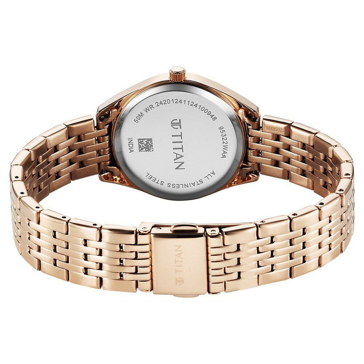 Titan Workmode Quartz Analog Silver Dial Stainless Steel Strap Watch For Women - The Watch Factory ®