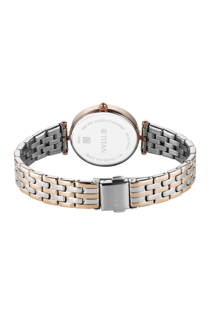 Titan Work Mode 95351KM01 Silver Dial Women&