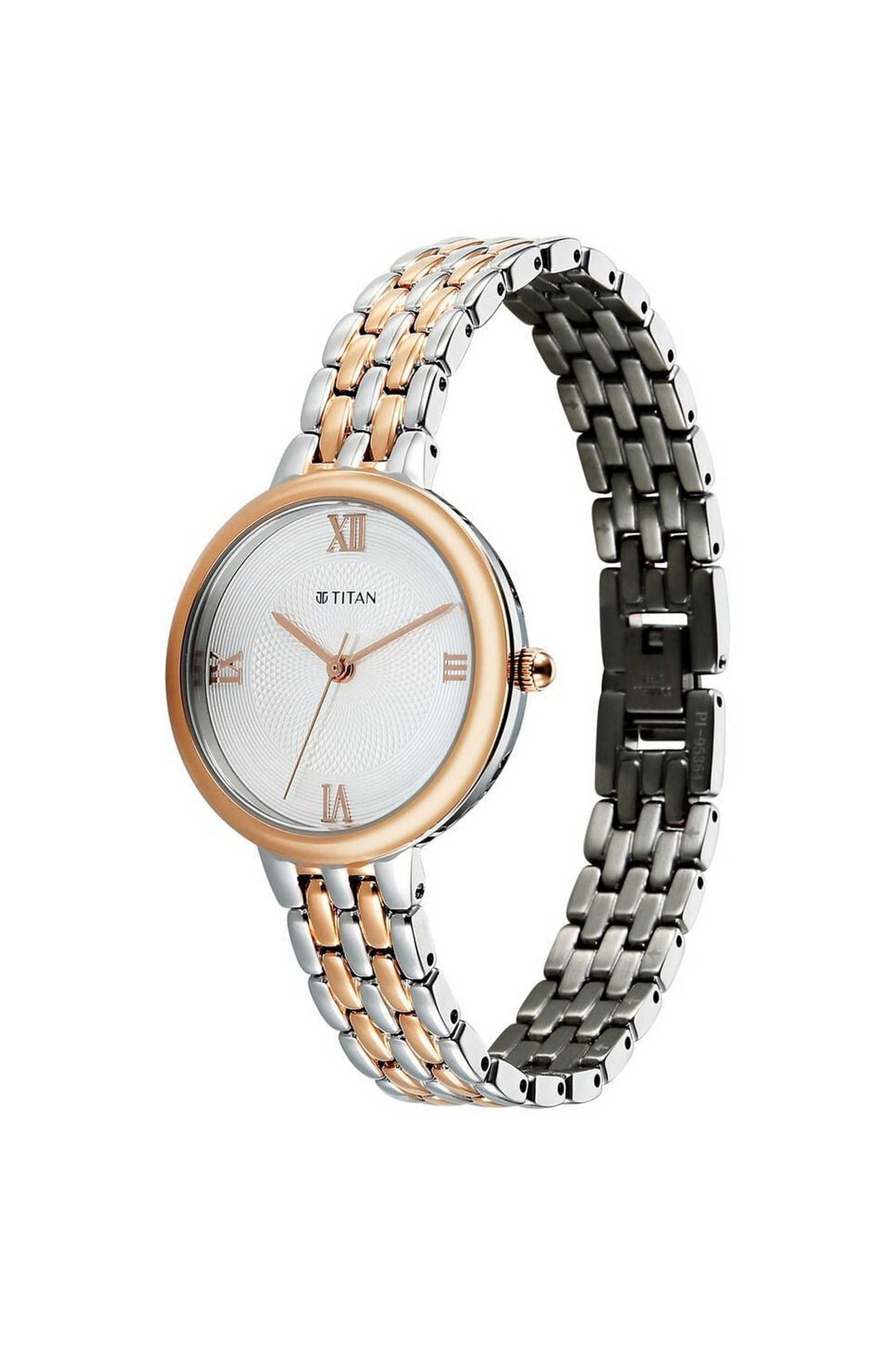 Titan Eminence 95364KM01 White Dial Women&