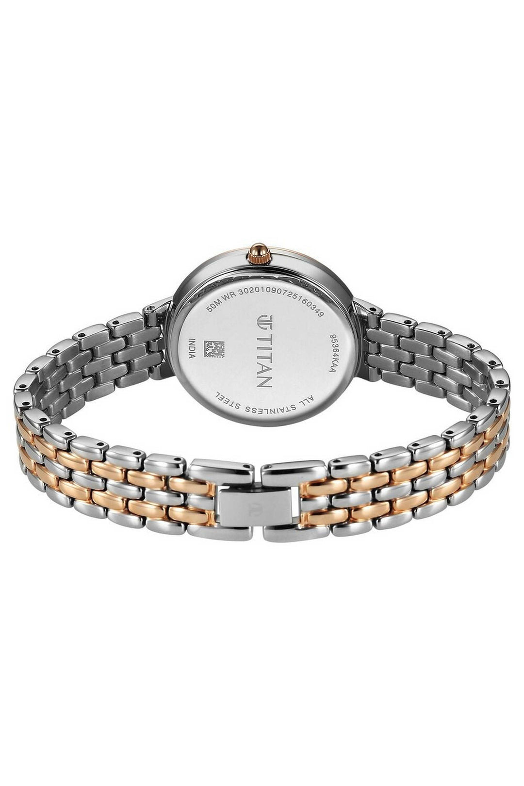 Titan Eminence 95364KM01 White Dial Women&