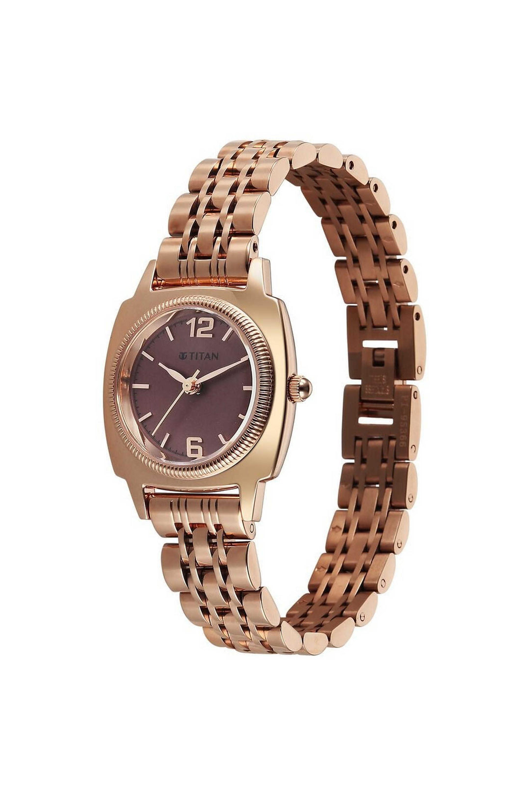 Titan Eminence 95366WM01 Red Dial Women&