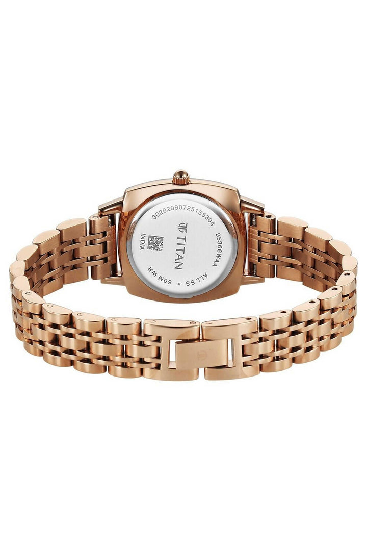 Titan Eminence 95366WM01 Red Dial Women&