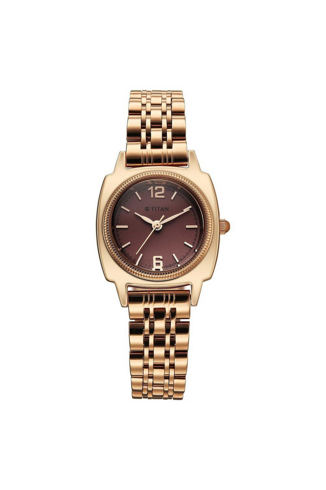 Titan Eminence 95366WM01 Red Dial Women&