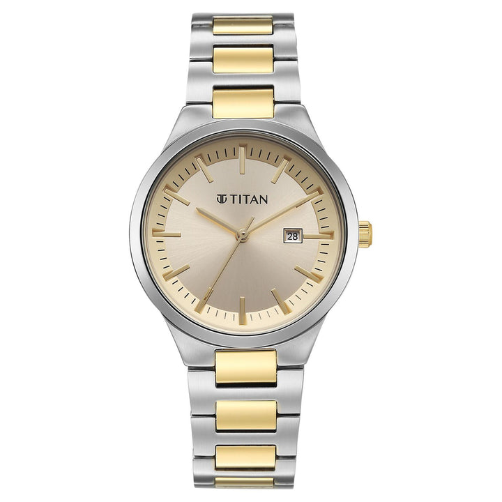 Titan Workday Wonders 95369BM01 Champagne Dial Women&