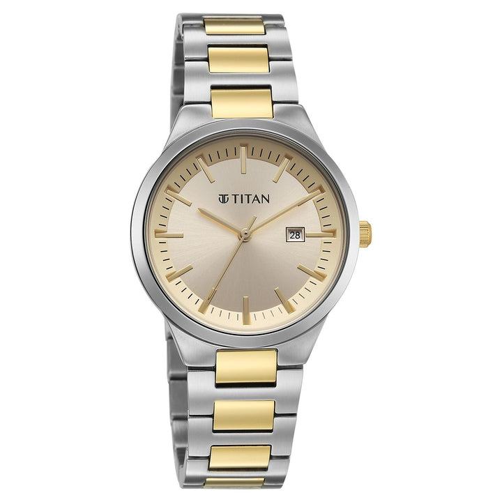 Titan Workday Wonders 95369BM01 Champagne Dial Women&