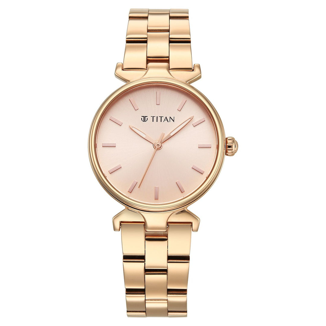 Titan Workday Edit 95396WM01 Pink Dial Women&