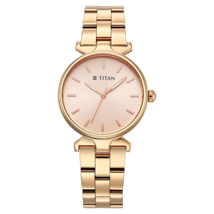 Titan Workday Edit 95396WM01 Pink Dial Women&