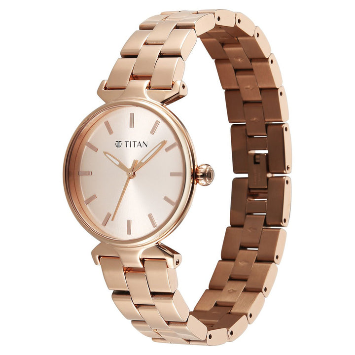 Titan Workday Edit 95396WM01 Pink Dial Women&