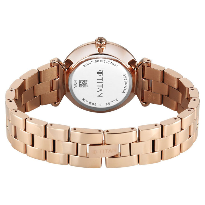 Titan Workday Edit 95396WM01 Pink Dial Women&