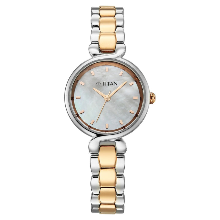 Titan Workday Edit 95398KM01 Mother Of Pearl Dial Women&