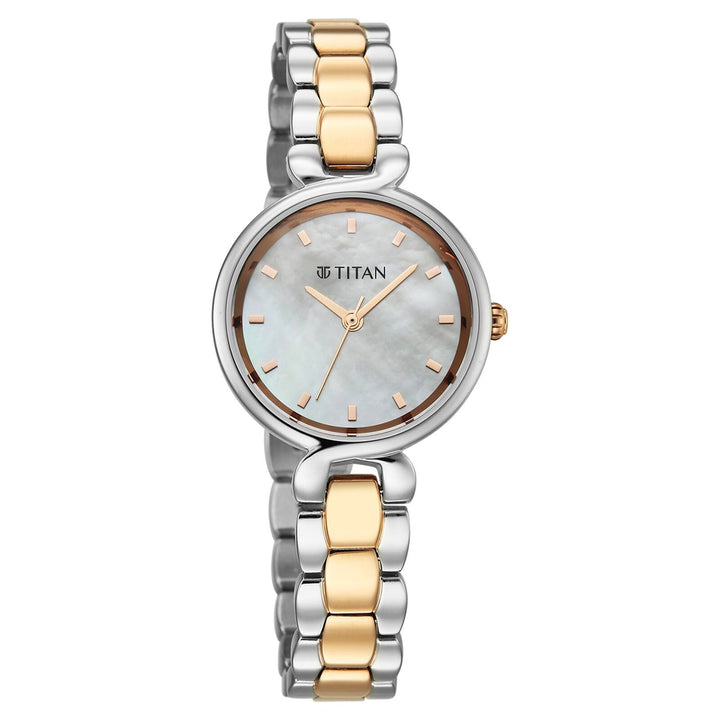 Titan Workday Edit 95398KM01 Mother Of Pearl Dial Women&