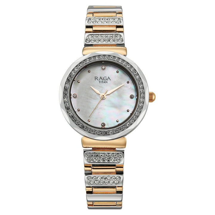 Titan Raga Spotlight 95419KM01 Mother of Pearl Dial Women&