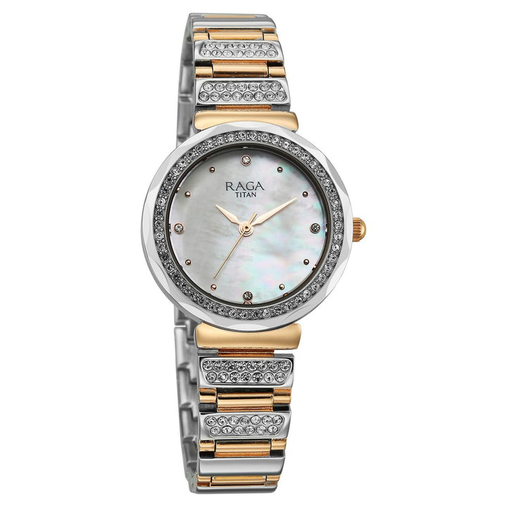 Titan Raga Spotlight 95419KM01 Mother of Pearl Dial Women&