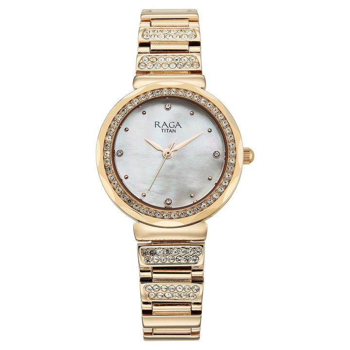 Titan Raga Spotlight 95419WM01 Mother of Pearl Dial Women&