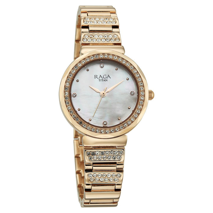 Titan Raga Spotlight 95419WM01 Mother of Pearl Dial Women&