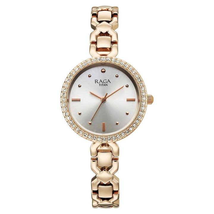 Titan Raga Spotlight 95420WM01 Silver Dial Women&
