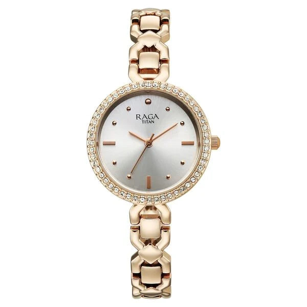 Titan Raga Spotlight 95420WM01 Silver Dial Women&