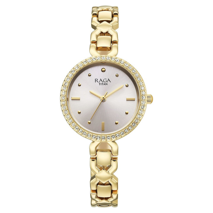 Titan Raga Spotlight 95420YM01 Silver Dial Women&