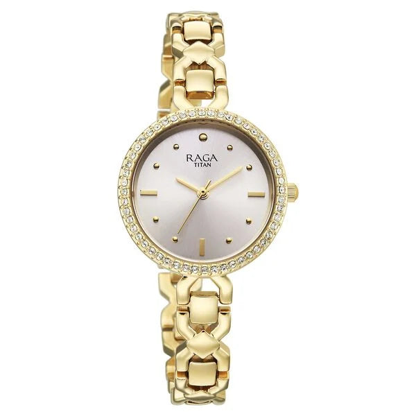 Titan Raga Spotlight 95420YM01 Silver Dial Women&
